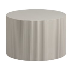 CAFE TABLE ROUND STRIPED MDF BEIGE 60     - CAFE, SIDE TABLES